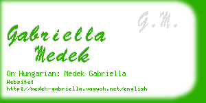 gabriella medek business card